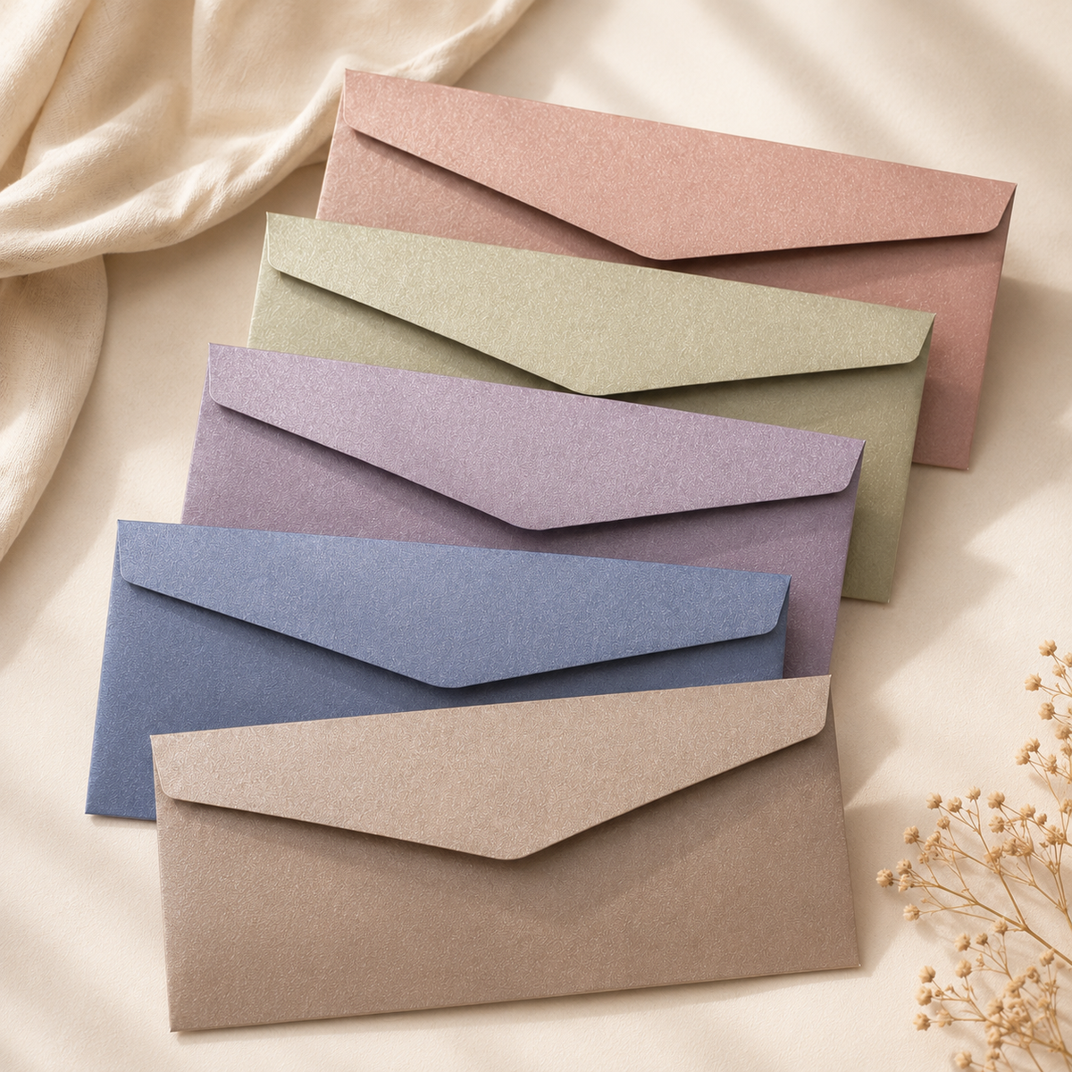 Pearlescent Envelope Set – Elegant Paper Accessories for Cards, Invitations & Gifts