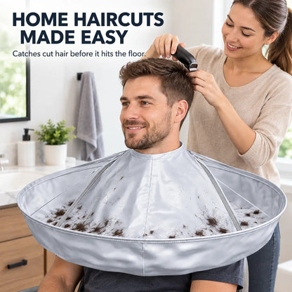 ✂️ Mess-Free Haircut Cape – Foldable Hair Catcher for Easy Cleanup 🧹