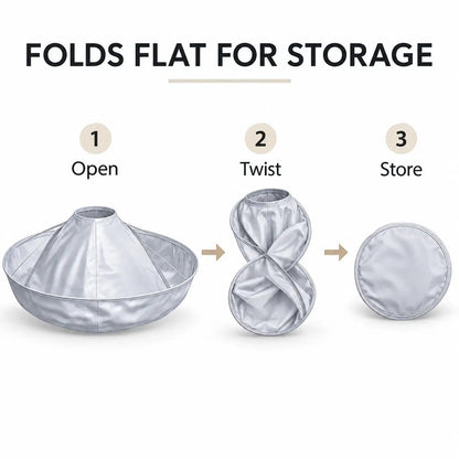✂️ Mess-Free Haircut Cape – Foldable Hair Catcher for Easy Cleanup 🧹