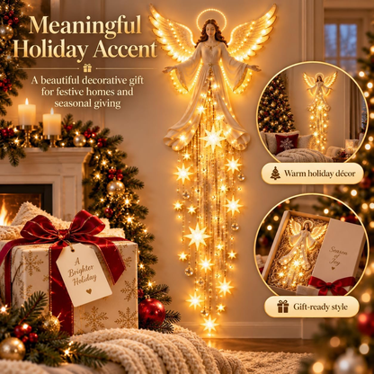 Make Any Wall Feel Like Christmas-Angel Blessing Starfall LED Wall Light