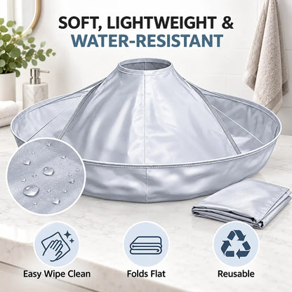 ✂️ Mess-Free Haircut Cape – Foldable Hair Catcher for Easy Cleanup 🧹