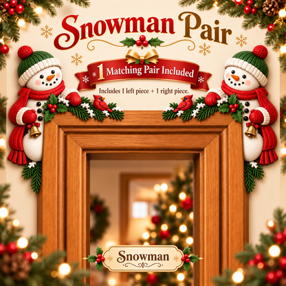 Christmas Peekaboo Door Frame Corner Decor