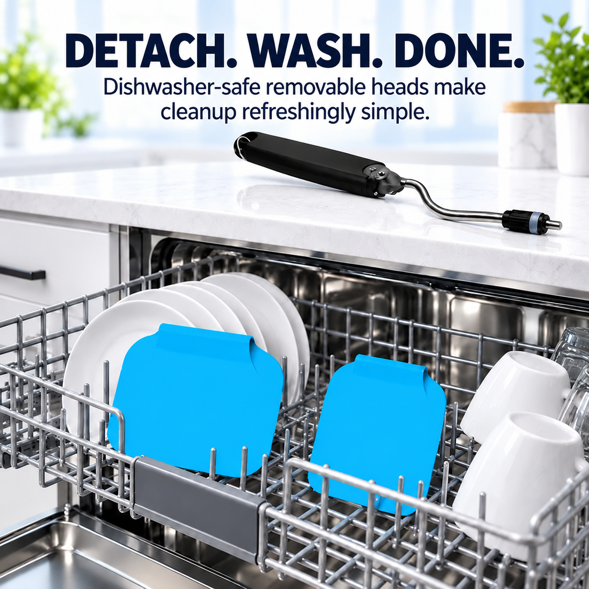 7-Position Adjustable Spatula – 2-in-1 Interchangeable Serving & Scraping Tool