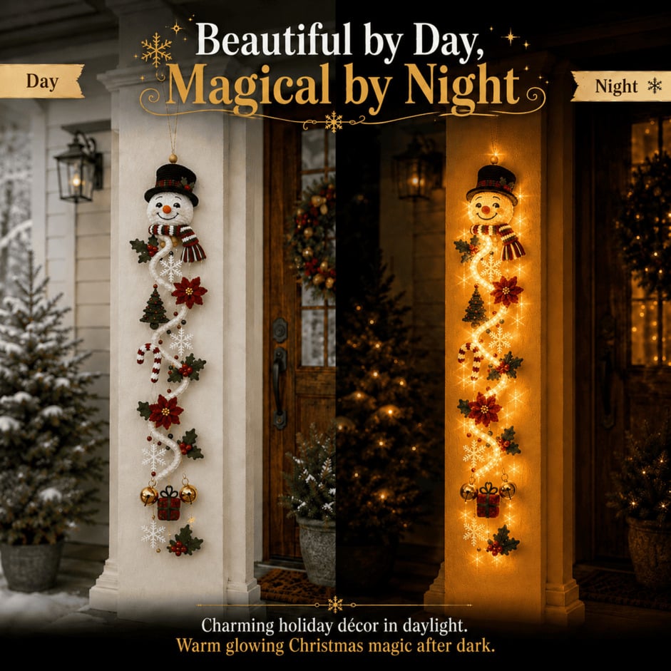 Light-Up Christmas Door Hanger
