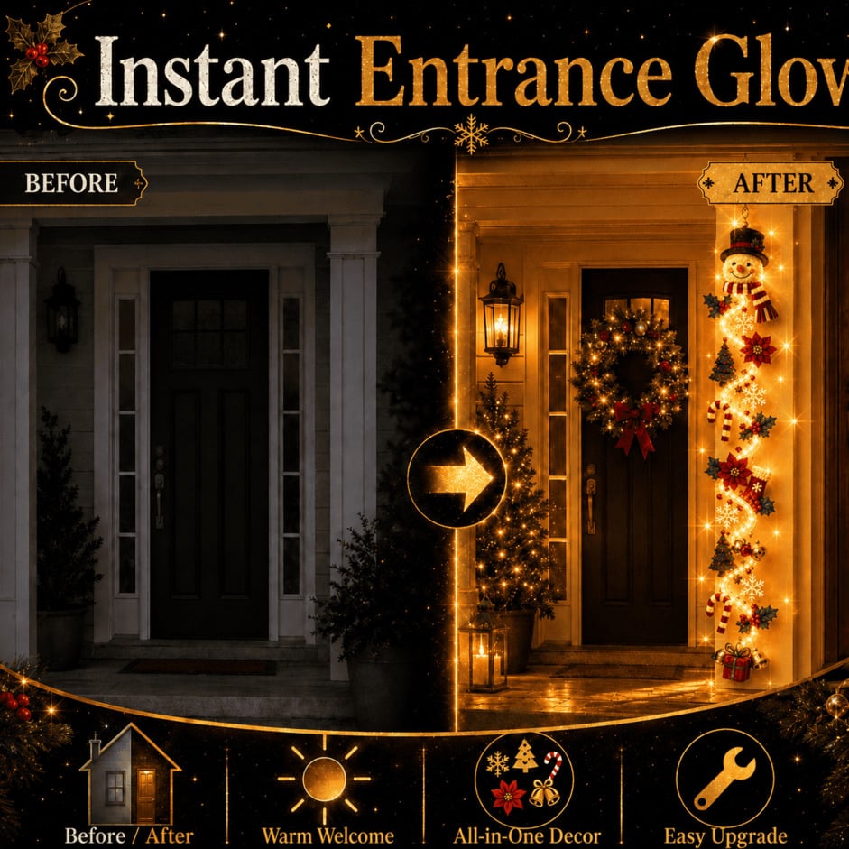Light-Up Christmas Door Hanger