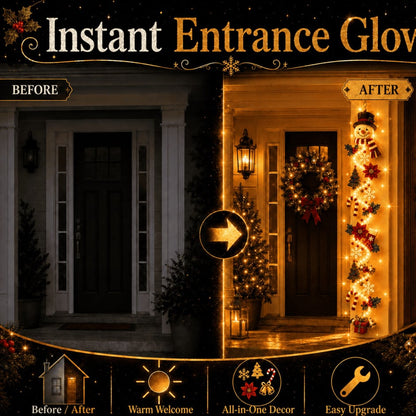 Light-Up Christmas Door Hanger