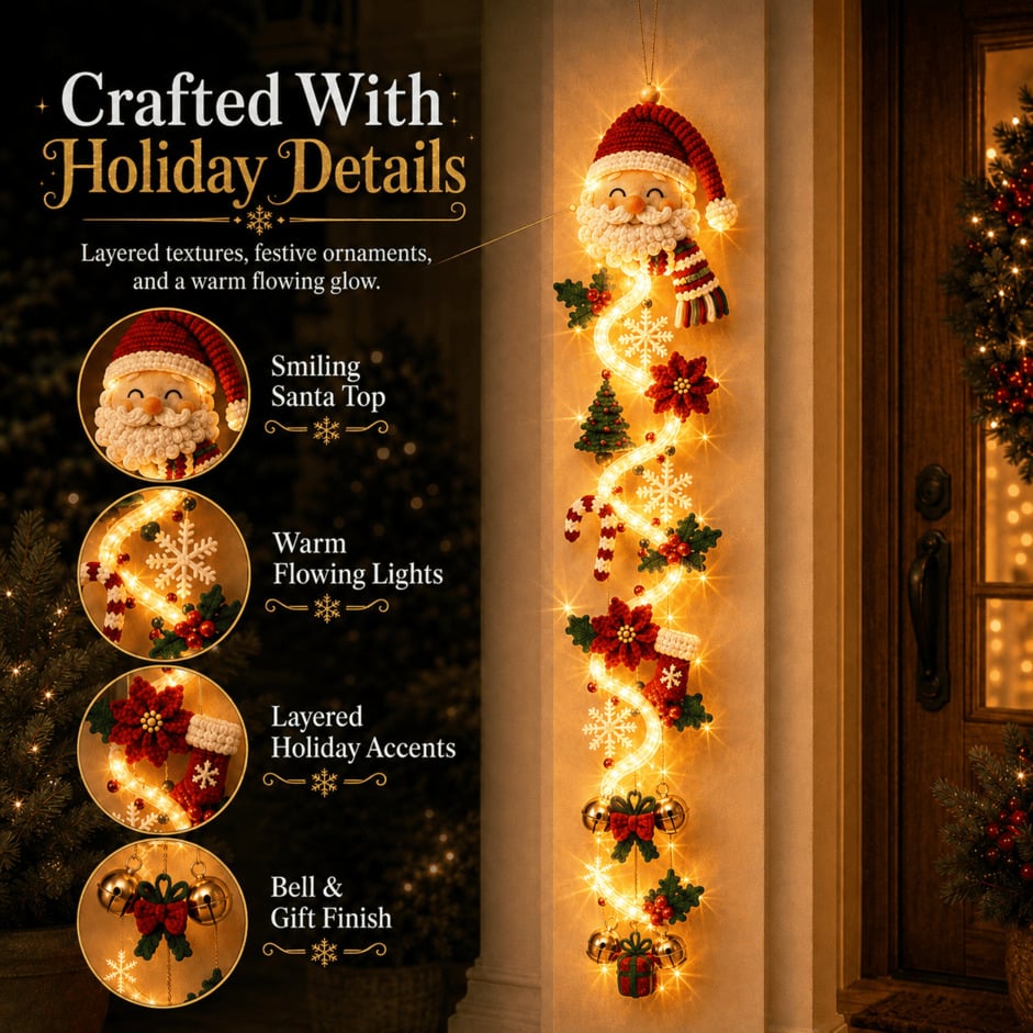 Light-Up Christmas Door Hanger