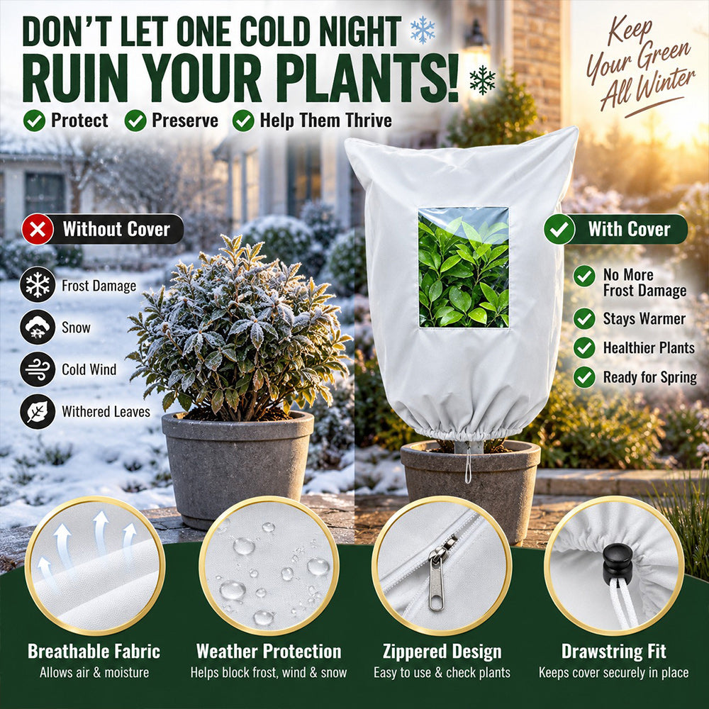 Reusable Frost Protection Plant Covers – Breathable & Secure