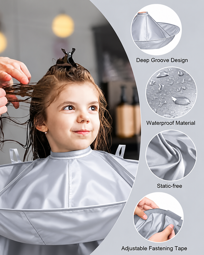 ✂️ Mess-Free Haircut Cape – Foldable Hair Catcher for Easy Cleanup 🧹