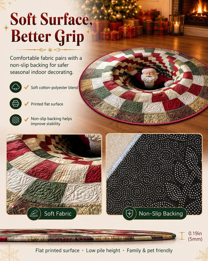 3D Optical Illusion Rug – Holiday Floor Decor