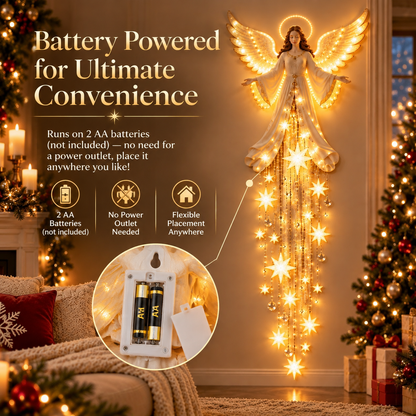 Make Any Wall Feel Like Christmas-Angel Blessing Starfall LED Wall Light