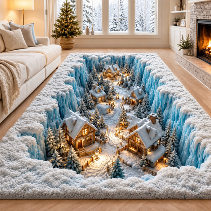 3D Illusion Rug –Made for Holiday Double Takes