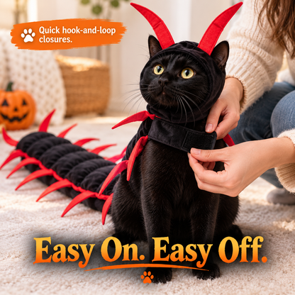Creepy Centipede Pet Costume - Funny Halloween Outfit for Pets