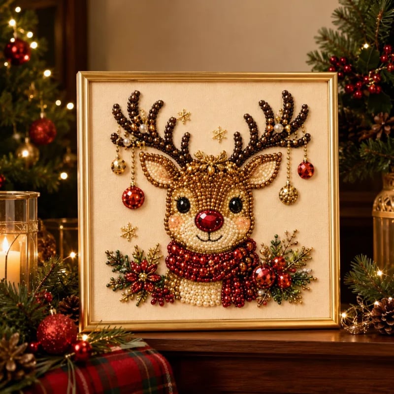 3D Christmas Pearl Art Kit – Create Your Own Holiday Decor