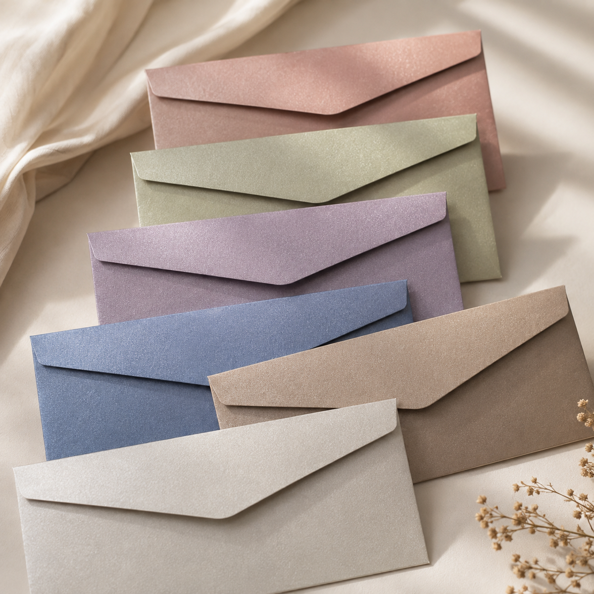 Pearlescent Envelope Set – Elegant Paper Accessories for Cards, Invitations & Gifts