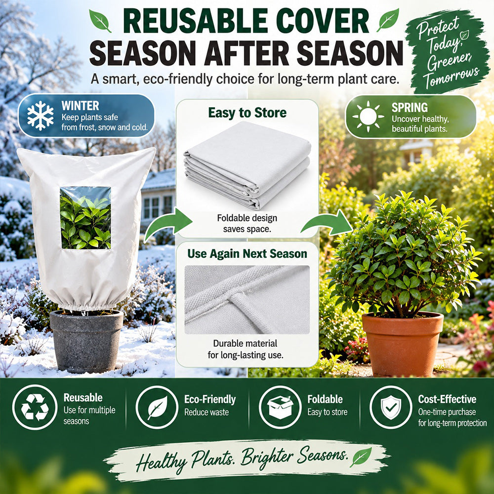 Reusable Frost Protection Plant Covers – Breathable & Secure