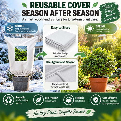 Reusable Frost Protection Plant Covers – Breathable & Secure