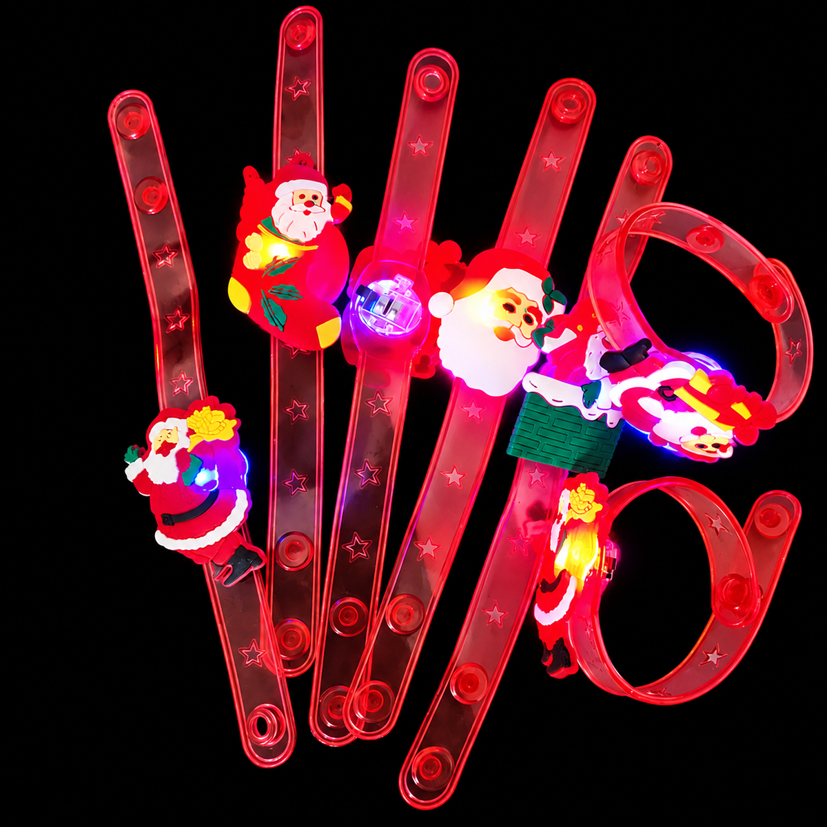 Kids Christmas LED Glow Bracelets — Light Up Their Holiday Fun