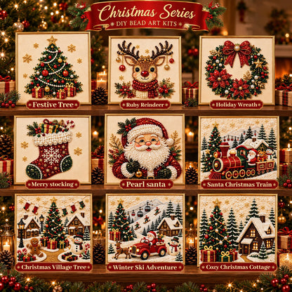 3D Christmas Pearl Art Kit – Create Your Own Holiday Decor