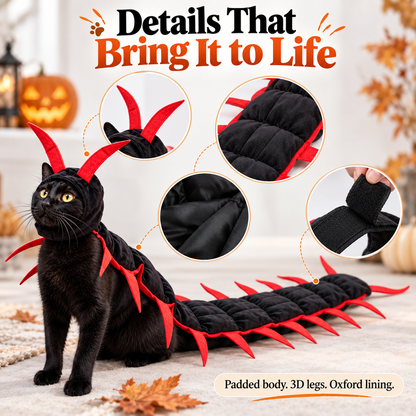 Creepy Centipede Pet Costume - Funny Halloween Outfit for Pets