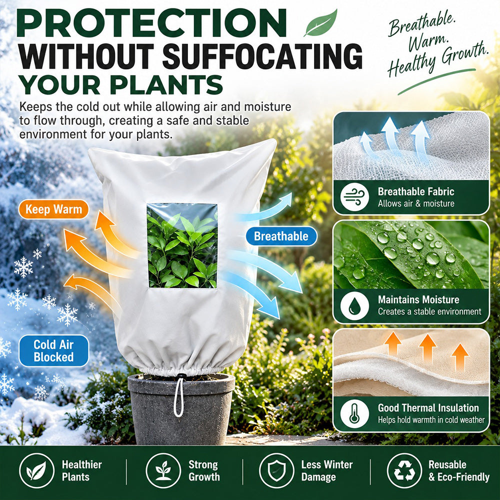 Reusable Frost Protection Plant Covers – Breathable & Secure