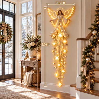 Make Any Wall Feel Like Christmas-Angel Blessing Starfall LED Wall Light