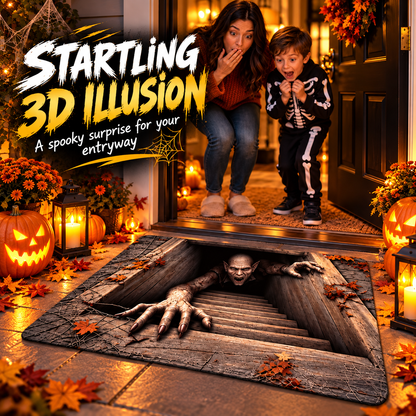 3D Horror Illusion Rug - Turn Any Floor Into a Nightmare.