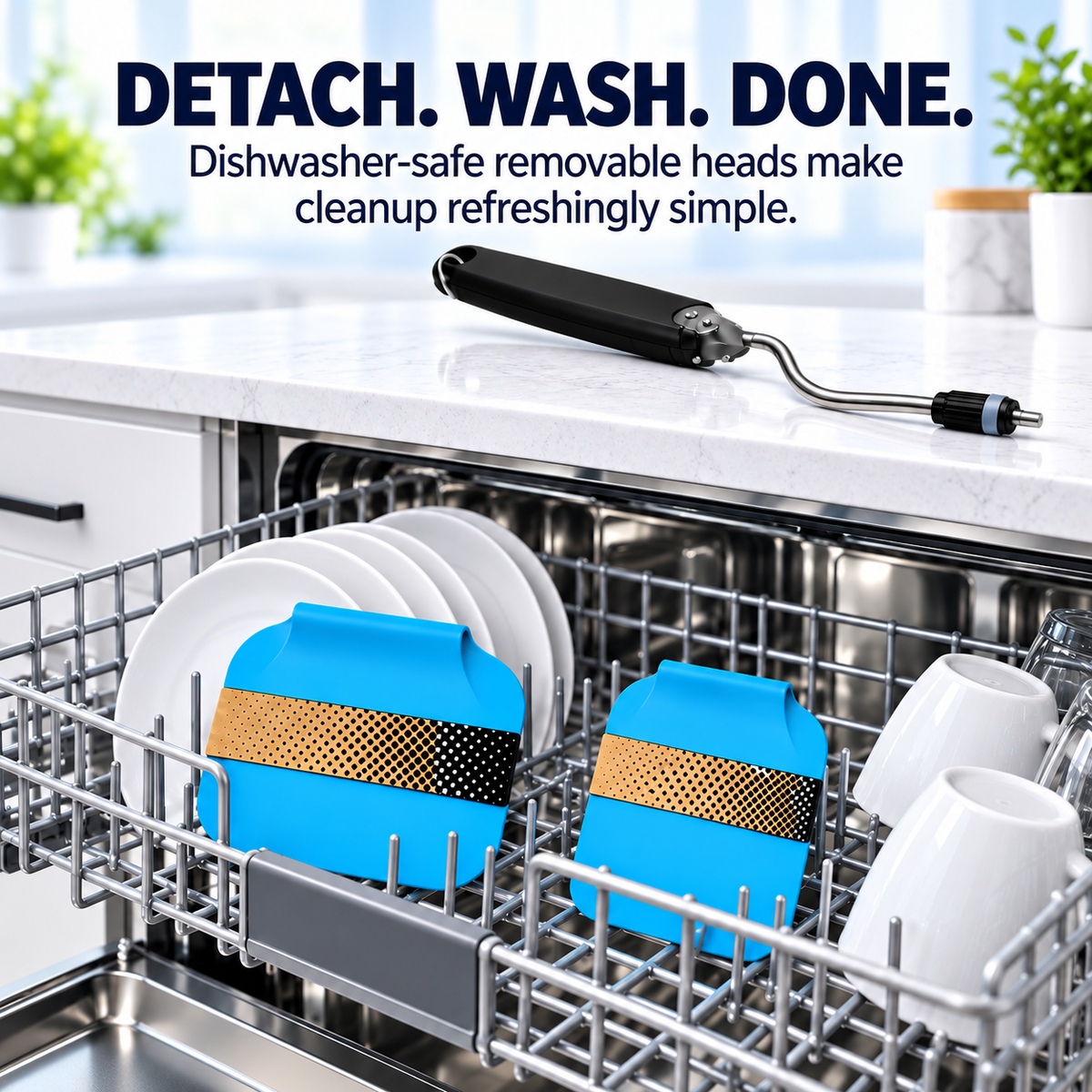 7-Position Adjustable Spatula – 2-in-1 Interchangeable Serving & Scraping Tool