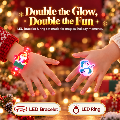 Kids Christmas LED Glow Bracelets — Light Up Their Holiday Fun