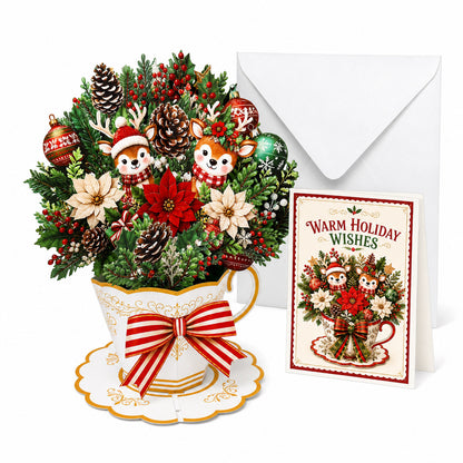3D Pop-Up Flower Greeting Card – Holiday Keepsake Gift