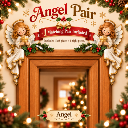 Christmas Peekaboo Door Frame Corner Decor