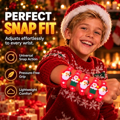 Kids Christmas LED Glow Bracelets — Light Up Their Holiday Fun