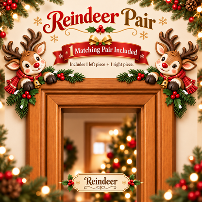 Christmas Peekaboo Door Frame Corner Decor