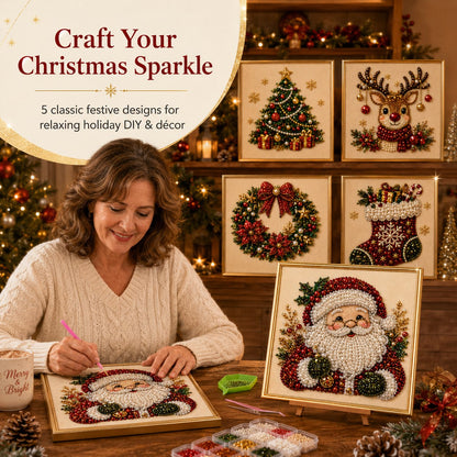 3D Christmas Pearl Art Kit – Create Your Own Holiday Decor