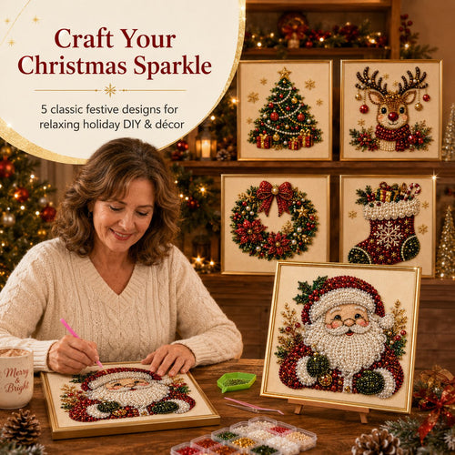3D Christmas Pearl Art Kit – Create Your Own Holiday Decor