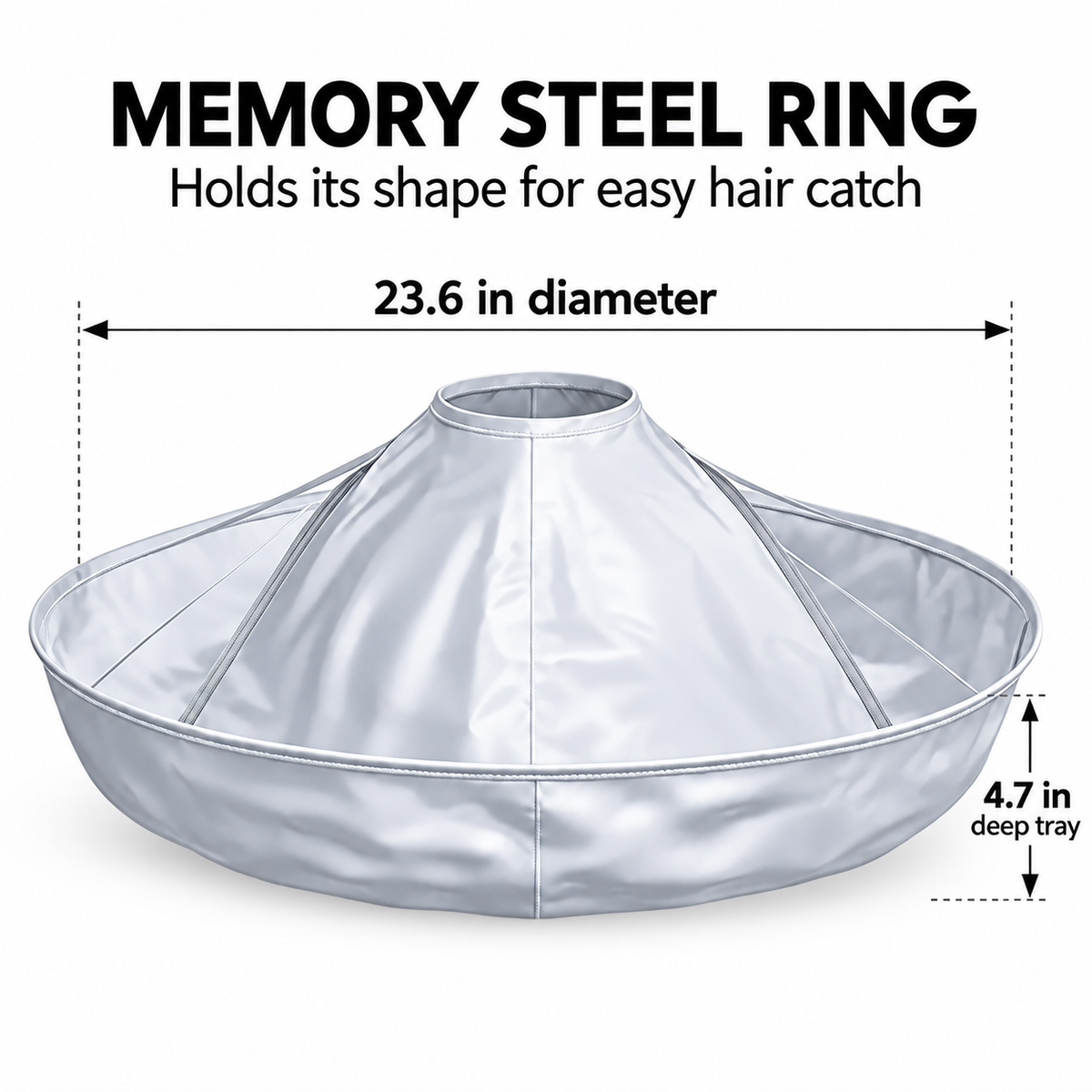 ✂️ Mess-Free Haircut Cape – Foldable Hair Catcher for Easy Cleanup 🧹