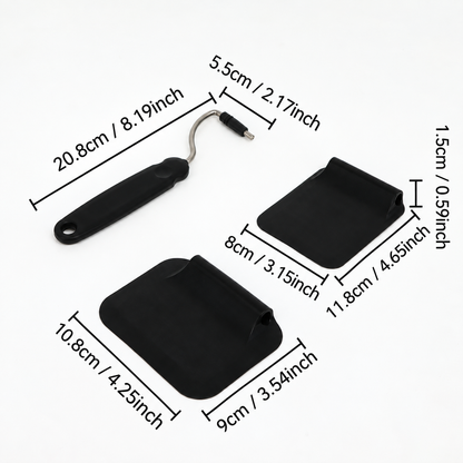 7-Position Adjustable Spatula – 2-in-1 Interchangeable Serving & Scraping Tool